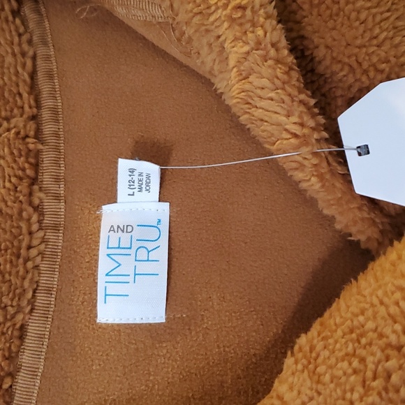 Time n True Brown Sherpa Shacket NWT size L - Picture 2 of 4